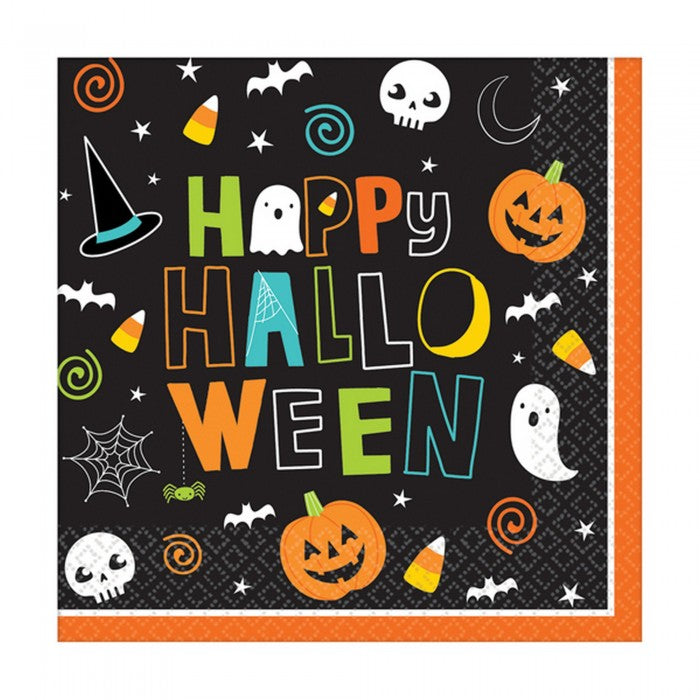 Front - Amscan Halloween Friends Beverage Napkins (Pack Of 125)