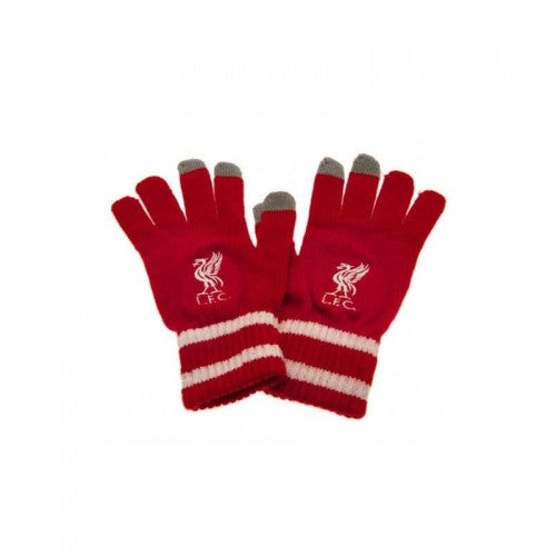 Front - Liverpool FC Unisex Adult Knitted Gloves