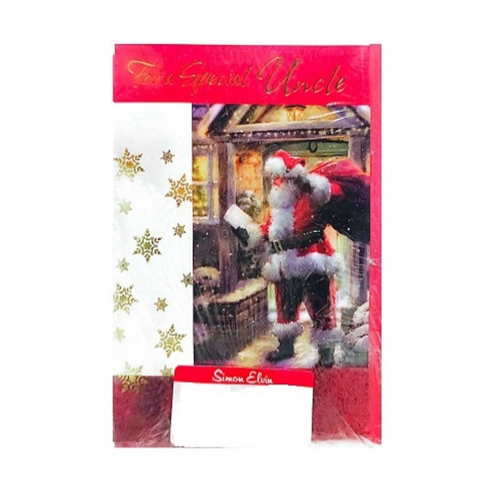 Front - Simon Elvin For A Special Uncle Christmas Card (Pack of 12)