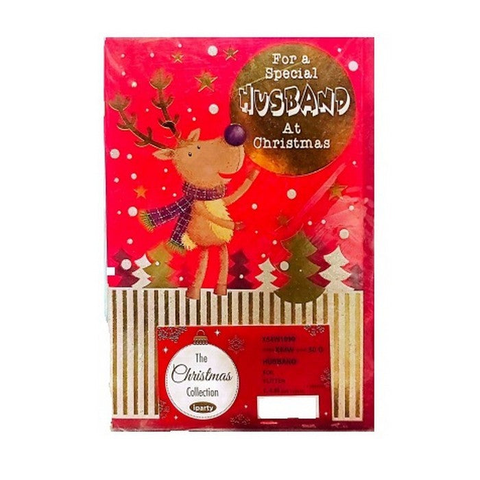 Front - Simon Elvin For A Special Husband Christmas Card (Pack of 12)