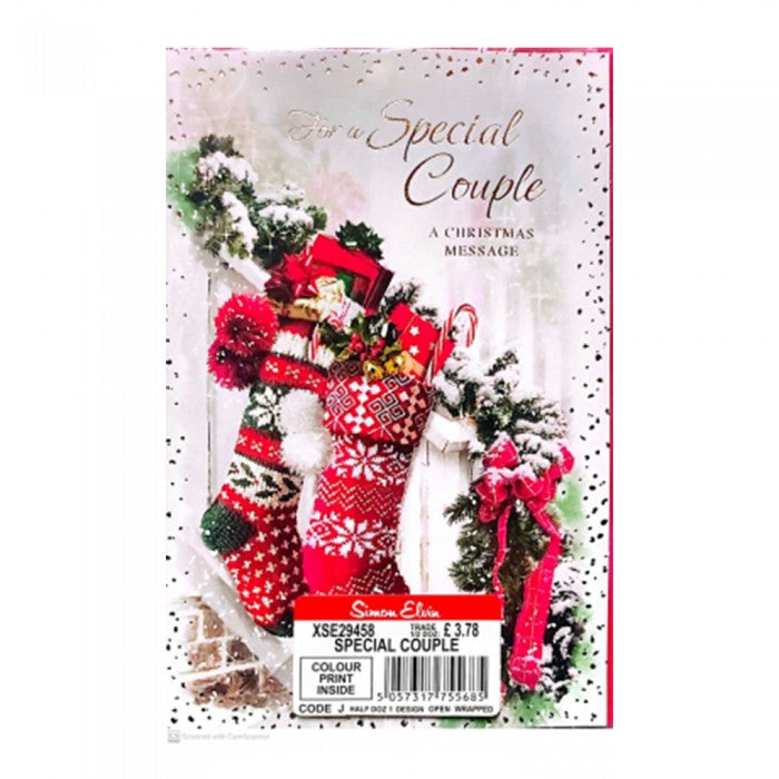 Front - Simon Elvin For A Special Couple Christmas Card (Pack of 6)