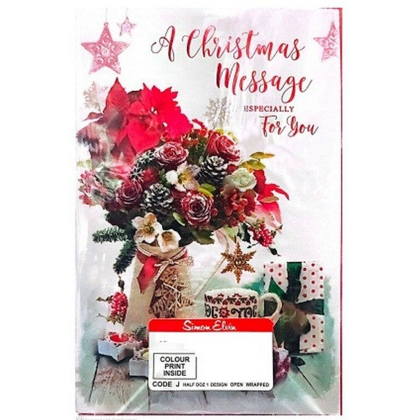Front - Simon Elvin A Christmas Message Especially For You Greetings Card (Pack of 6)