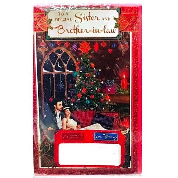 Front - Simon Elvin To A Special Sister And Brother In Law Christmas Card (Pack of 6)