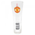 Front - Manchester United FC Official Wordmark Football Crest Peroni Pint Glass