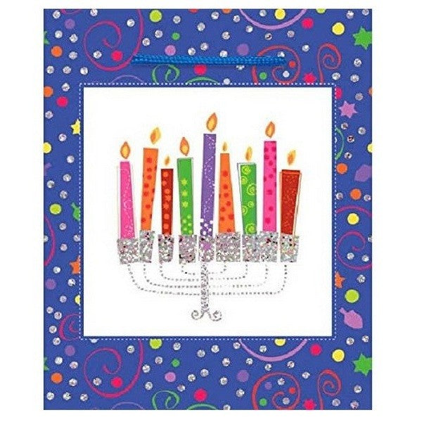 Multicoloured - Front - Amscan Menorah Gift Bag