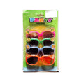 Multicoloured - Front - Unique Party Contrast Novelty Glasses (Pack of 4)