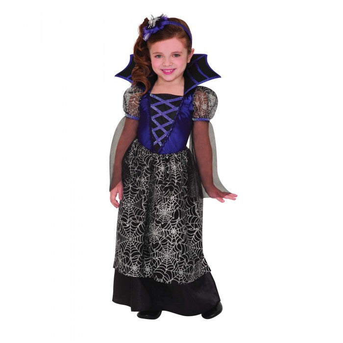 Front - Amscan Girls Miss Wicked Web Costume Dress