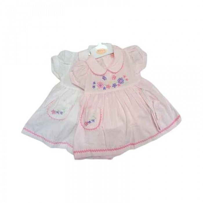 Front - Floso Baby Girls Floral Dress (Pack of 2)