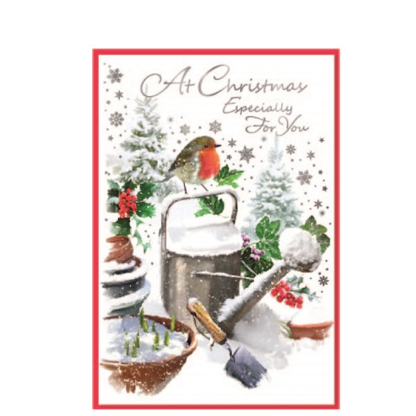 Front - Simon Elvin At Christmas Especially For You Robin Greetings Card (Pack of 6)