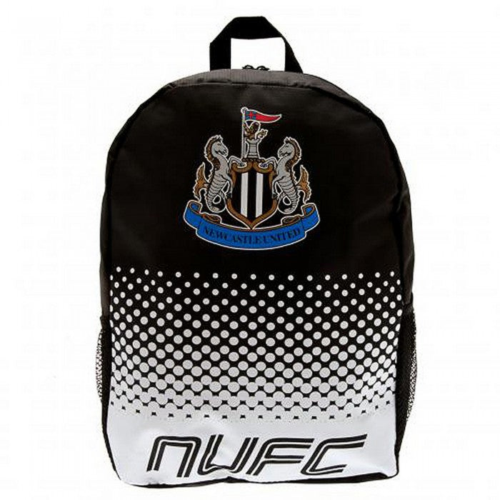 Front - Newcastle United FC Official Fade Football Crest Backpack/Rucksack