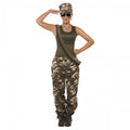 Front - Smiffys Womens/Ladies Deluxe Camo Costume Set
