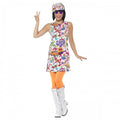 Front - Smiffys Womens/Ladies 60s Groovy Chick Costume Set