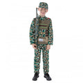 Front - Smiffys Boys Military Camo Costume Set