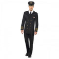 Front - Smiffys Mens Navy Officer Costume Set