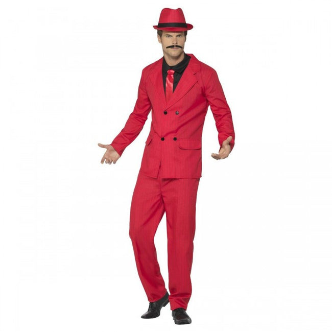 Front - Smiffys Mens Zoot Costume Suit Set