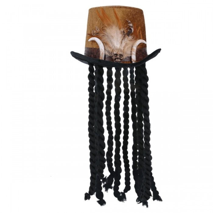 Front - Smiffys Unisex Adult Deluxe Witch Doctor Top Hat
