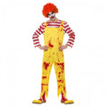 Front - Smiffys Mens Kreepy Killer Clown Costume Jumpsuit