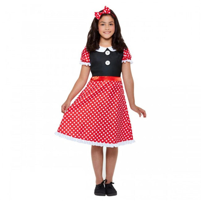 Front - Smiffys Girls Cute Mouse Costume Set