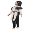 Front - Smiffys Unisex Adult Gimp Kidnap Inflatable Costume