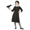 Front - Smiffys Girls Gothic School Costume Dress Set