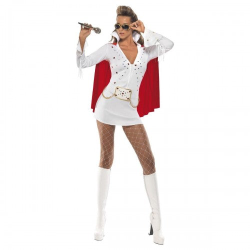 Front - Elvis Presley Womens/Ladies Viva Las Vegas Costume Set