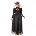 Front - Smiffys Womens/Ladies Deluxe Bride Sacred Heart Day Of The Dead Costume