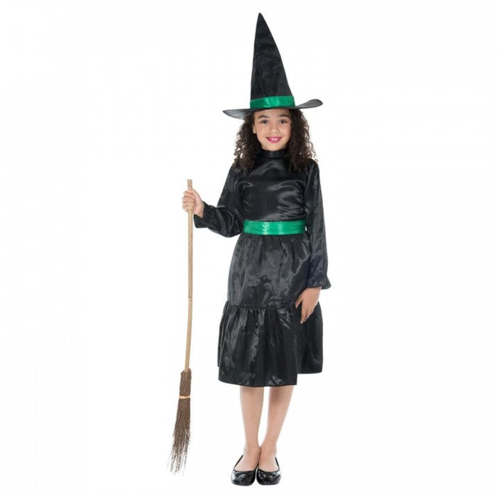 Front - Smiffys Girls Wicked Witch Costume