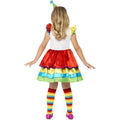 Front - Smiffys Girls Deluxe Clown Costume Set