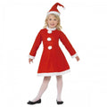 Front - Smiffys Girls Santa Claus Costume Set