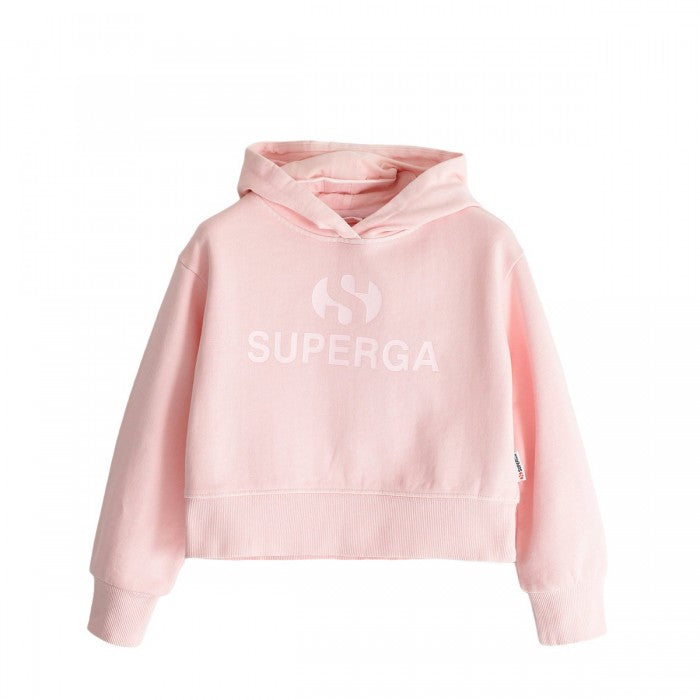 Front - Superga Childrens/Kids Logo Cropped Hoodie