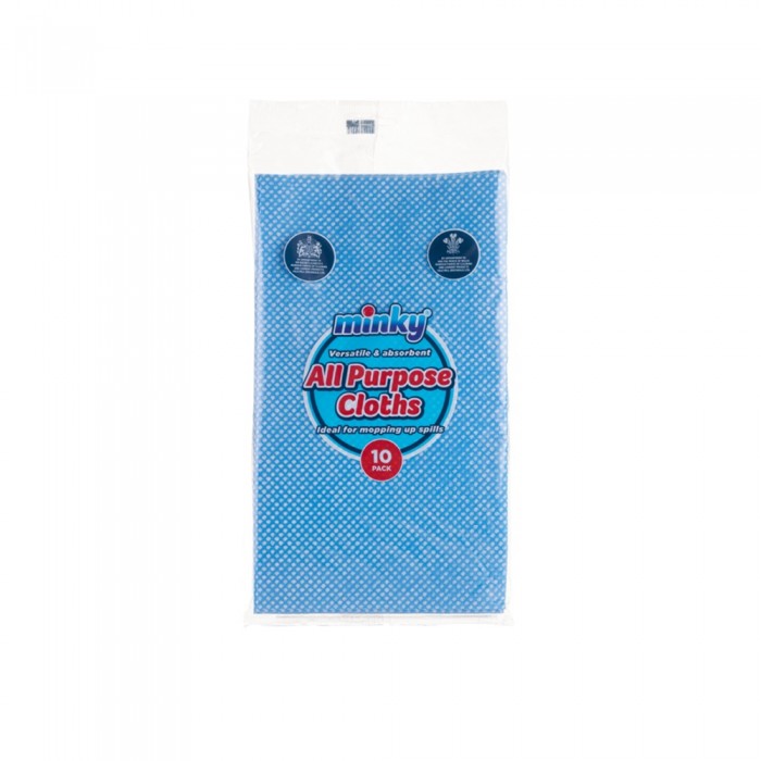 Front - Minky Cleaning Cloths (Pack of 10)