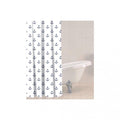 Front - Sabichi Shower Curtain with Anchor Nautical Design