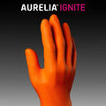 Orange - Side - Aurelia Ignite Disposable Gloves (Pack Of 100)