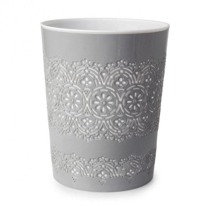 Front - Blue Canyon Floral Waste Bin