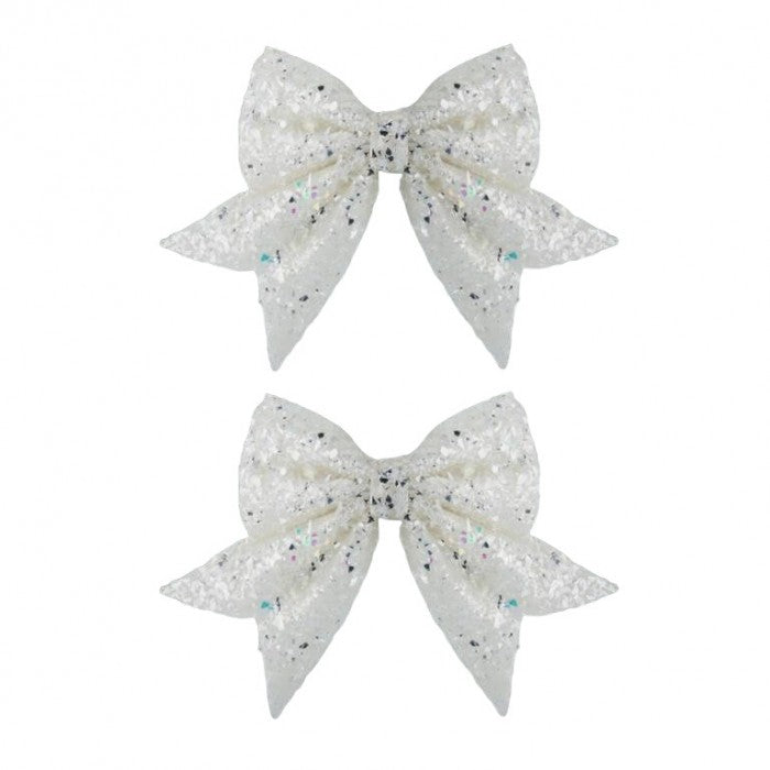 Front - Davies Products Frosted Bow Tie (Pack of 2)