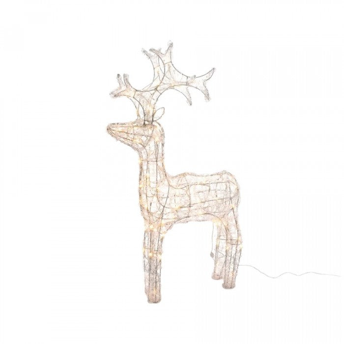 Front - Kaemingk Acrylic Deer Outdoor Christmas Decoration