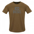 Front - Diesel Mens Monotone Logo T-Shirt