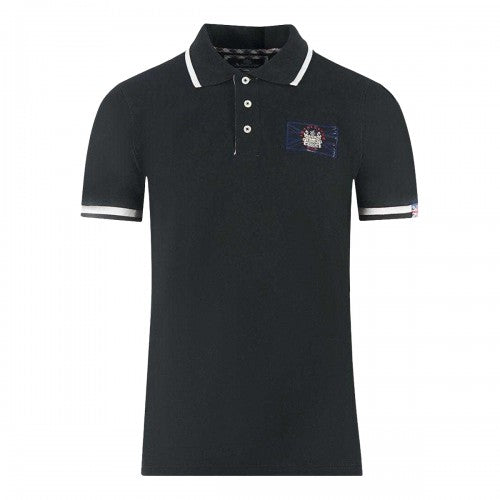 Front - Aquascutum Unisex Adult London Union Jack Polo Shirt