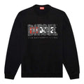 Front - Diesel Mens Double Destroyed Logo Sweatshirt