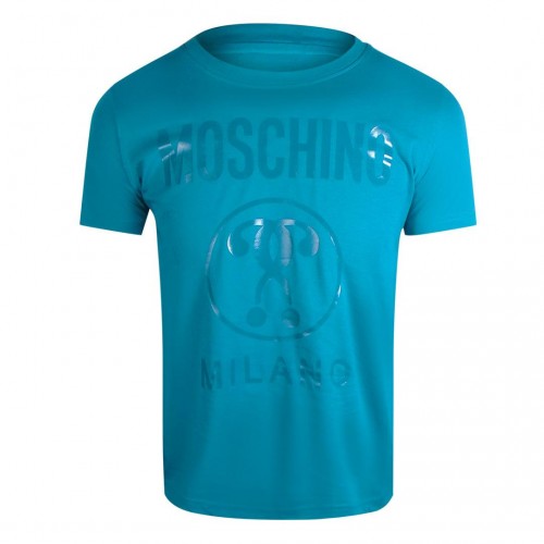 Front - Moschino Mens Question Mark T-Shirt