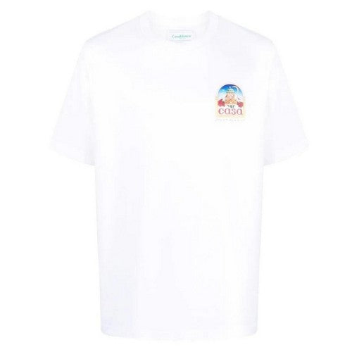 Front - Casablanca Mens Vue De L´Arche T-Shirt