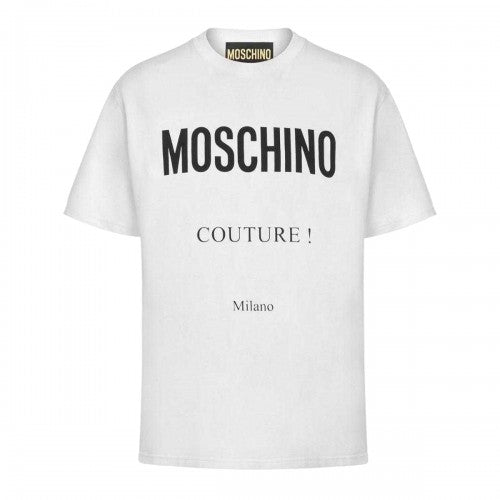Front - Moschino Mens Couture Milano T-Shirt