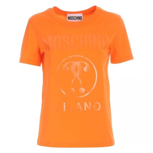 Front - Moschino Mens Question Mark Logo T-Shirt