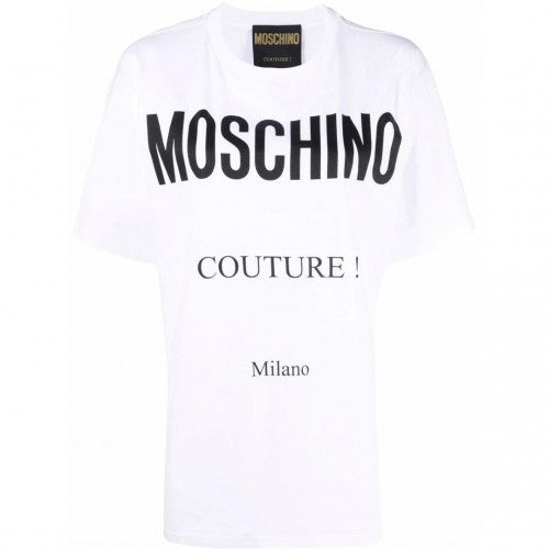 Front - Moschino Mens Couture Milano T-Shirt