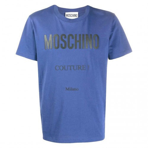 Front - Moschino Mens Couture Milano T-Shirt