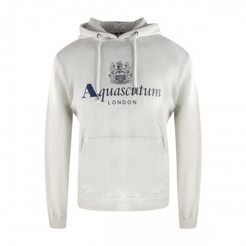 Front - Aquascutum Mens Active Bold Logo Hoodie