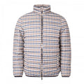 Front - Aquascutum Mens Checked Mock Neck Active Padded Jacket