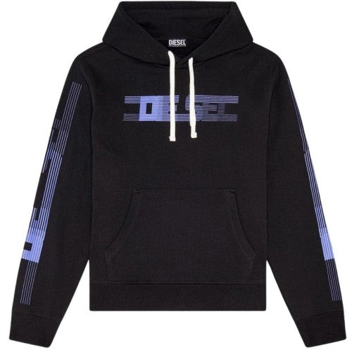 Front - Diesel Mens Faded Logo Hoodie