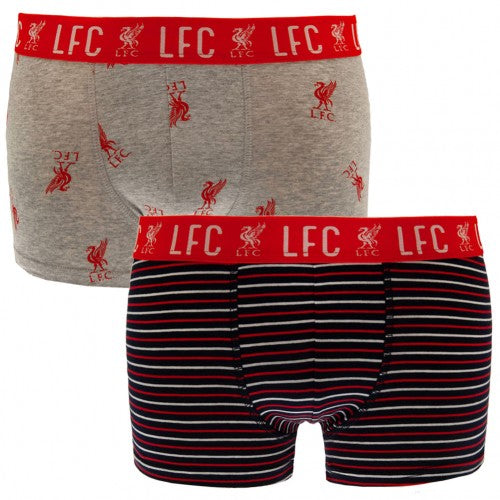 Front - Liverpool FC Mens Boxer Shorts Set (Pack of 2)