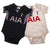 Front - Tottenham Hotspur FC Baby 2023-2024 Kit Bodysuit (Pack of 2)